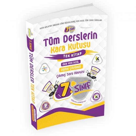 7.Sınıfın Kara Kutusu Tüm Dersler Tek Kitap Dijital Çözümlü Soru Bankası