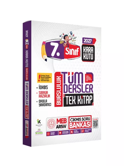 2027 7.sınıf İOKBS BURSLULUK Tüm Dersler Çıkmış Soru Bankası Tek Kitap Yeni Sistem Tamamı Çözümlü