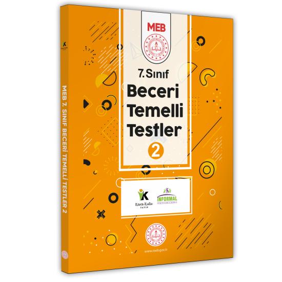 2025 7.Sınıf MEB Beceri Temelli Testler 2. Kitap Örnek Soru Bankası (Renkli Baskı A4 Boyut)