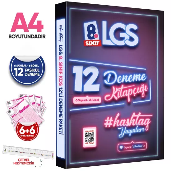 2026 8.Sınıf #hashtag Kazanım Değerlendirme Sınavı 6lı SARMAL Deneme Paketi Çözümlü Türkiye Geneli