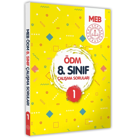 LGS MEB Çalışma Soruları Soru Bankası ÖDM 8.Sınıf Çalışma Kitabı 1 (A4 Renkli Baskı) BASKI ÜCRETİ