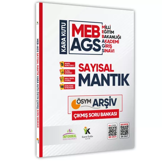 MEB AGS Sayısal ve Sözel Mantık Kara Kutu En Kapsamlı ÖSYM Çıkmış Soru Bankası Konu Özetli Çözümlü