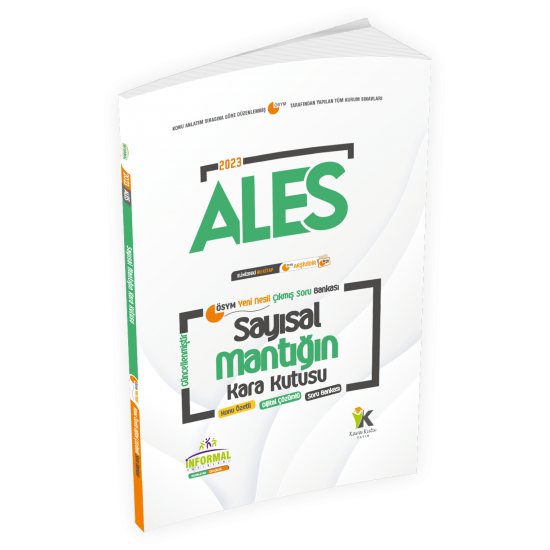 ALES Sayısal ve Sözel Mantık Kara Kutu Konu Özetli Dijital Çözümlü ÖSYM Çıkmış Soru Bankası