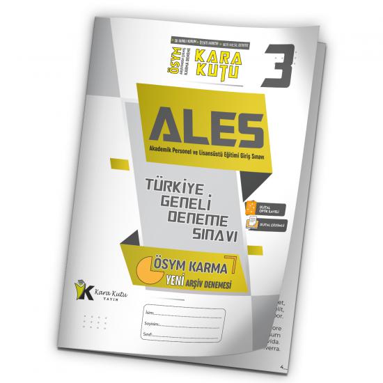 2023 ALES ÖSYM Arşivi Karma Kara Kutu Çıkmış Soru Türkiye Geneli D. Çözümlü Deneme 10/3.Kitapçık