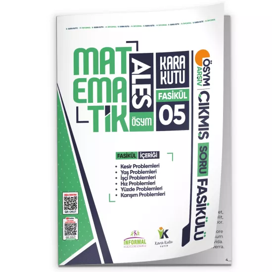 2026 ALES Matematik Kara Kutu 5.Fasikül ÖSYM Çıkmış Soru Bankası PROBLEMLER 2 Çözümlü Modüler Set