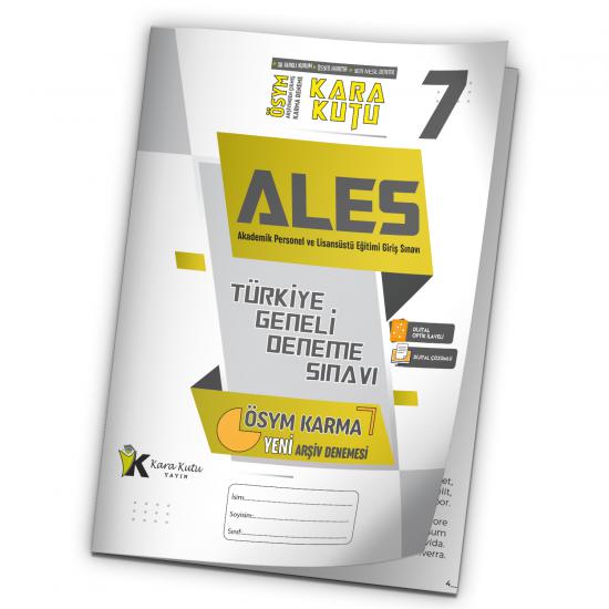2023 ALES ÖSYM Arşivi Karma Kara Kutu Çıkmış Soru Türkiye Geneli D. Çözümlü Deneme 10/7.Kitapçık