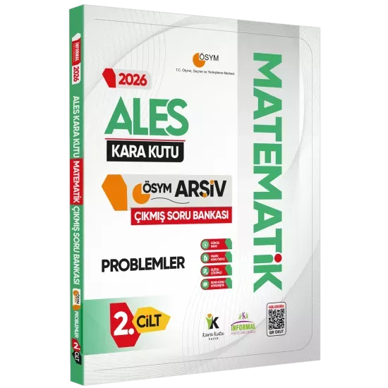2026 ALES MATEMATİK Kara Kutusu 2.Cilt PROBLEMLER ÖSYM Çıkmış Soru Bankası Özetli Dijital Çözümlü