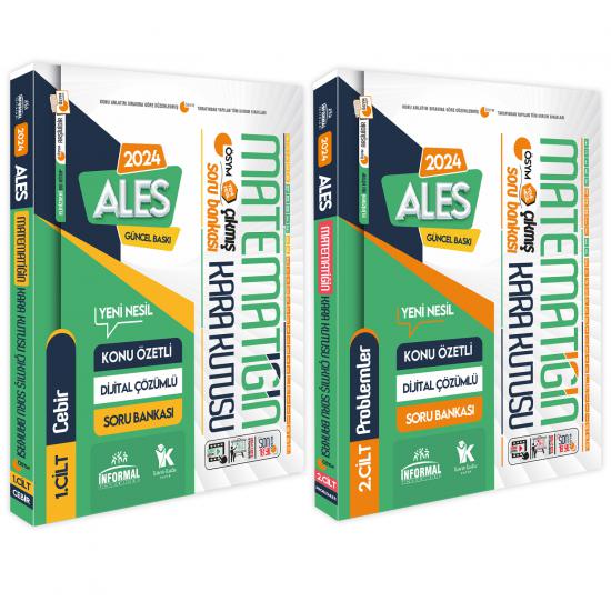 ALES Matematik Kara Kutu 1.ve 2.Cilt Konu Özetli D.Çözümlü ÖSYM Soru Bankası SET PAKET