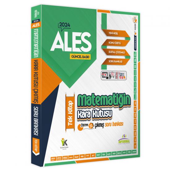 ALES Matematik Kara Kutu TEK KİTAP Dijital Çözümlü Konu Özetli ÖSYM Çıkmış Soru Bankası