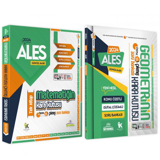 ALES Matematik TEK KİTAP ve Geometrinin Kara Kutusu Konu Ö.D.Çözümlü Çıkmış Soru Bankası Seti