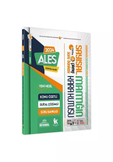 ALES SAYISAL Mantık Kara Kutu Konu Özetli Dijital Çözümlü ÖSYM Çıkmış Soru Havuzu Bankası