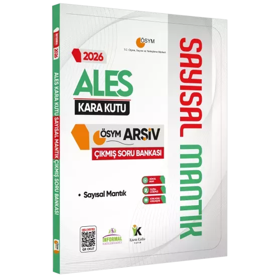 2026 ALES SAYISAL MANTIK Kara Kutu ÖSYM Çıkmış Soru Havuzu Bankası Konu Özetli Dijital Çözümlü