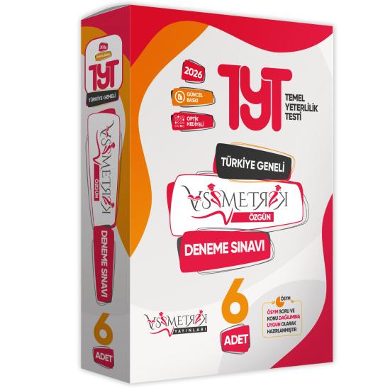 2026 TYT Asimetrik Deneme Paketi 6lı Türkiye Geneli Değerlendirmeli Özgün Güncel Paket Deneme Sınavı
