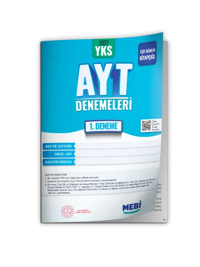 2027 YKS-AYT EŞİT AĞIRLIK MEBİ ONLİNE Türkiye Geneli 1. Deneme Büyük Boy Renkli BASKI ÜCRETİ 2027 YKS-AYT EŞİT AĞIRLIK MEBİ ONLİNE Türkiye Geneli 1. Deneme Büyük Boy Renkli BASKI ÜCRETİ