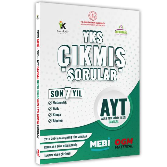 2025 YKS-AYT MEBİ SAYISAL Çıkmış Soru Bankası Konu Konu Son 7 Yıl Video/PDF Çözümlü