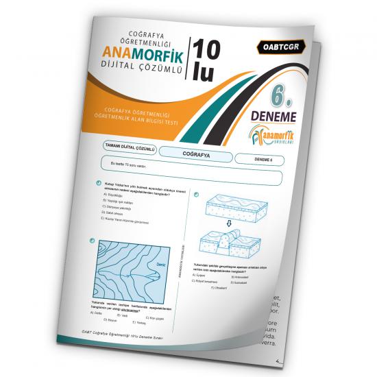 2024 KPSS ÖABT Anamorfik Yayın Coğrafya Öğretmenliği Türkiye Geneli D.Çözümlü Deneme 10/6.Kitapçık