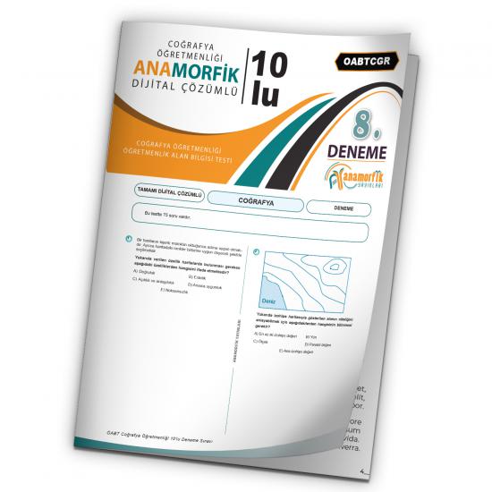 2024 KPSS ÖABT Anamorfik Yayın Coğrafya Öğretmenliği Türkiye Geneli D.Çözümlü Deneme 10/8.Kitapçık