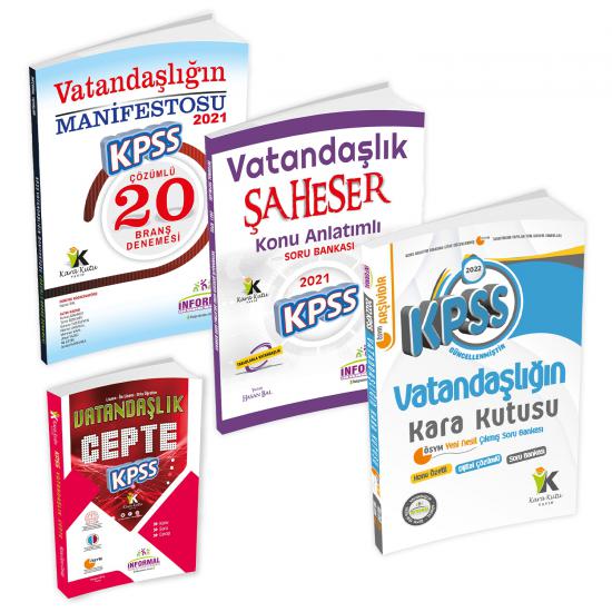 2023 KPSS Vatandaşlık (Kara Kutu, Şaheser, Manifesto, Cepte ) 4lü Set