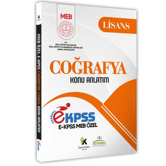 2025 MEB Özel EKPSS Lisans COĞRAFYA Konu Anlatımı Kitabı (A4 Büyük Boyutlu Renkli Baskı)