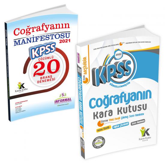 KPSS Coğrafyanın Kara Kutusu + Manifesto 20li Deneme 2li Set