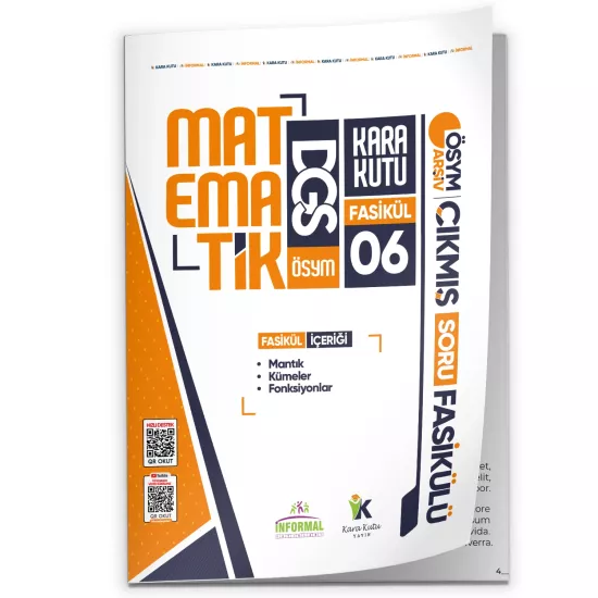 2026 DGS Matematik Kara Kutu 6.Fasikül ÖSYM Çıkmış Soru MANTIK-KÜMELER-FONKSİYONLAR Modüler Set
