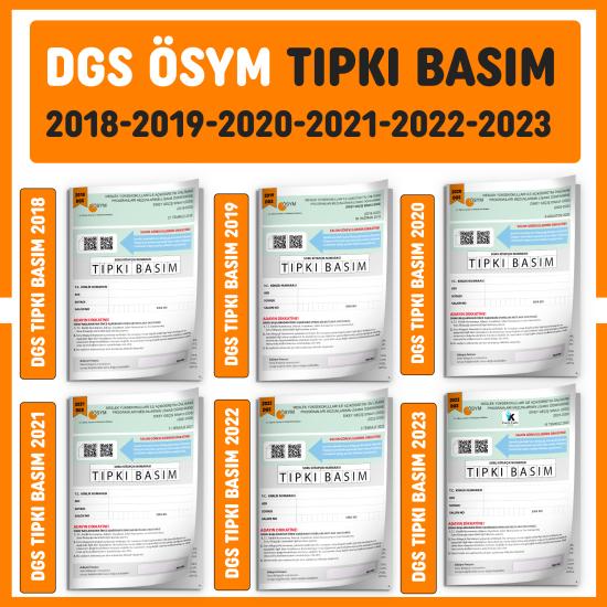 2024 DGS ÖSYM Çıkmış Soru Tıpkı Basım Türkiye Geneli 6LI Dijital Çözümlü Deneme Seti