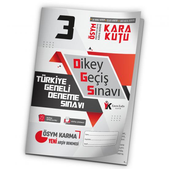 2024 DGS ÖSYM Arşivi Karma Kara Kutu Çıkmış Soru Türkiye Geneli D. Çözümlü Deneme 10/3.Kitapçık