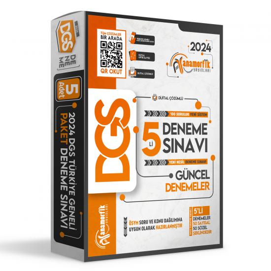 2024 DGS Anamorfik Yayınları YENİ SİSTEM TG Kurumsal 5Lİ Dijital Çözümlü Paket Deneme Sınavı