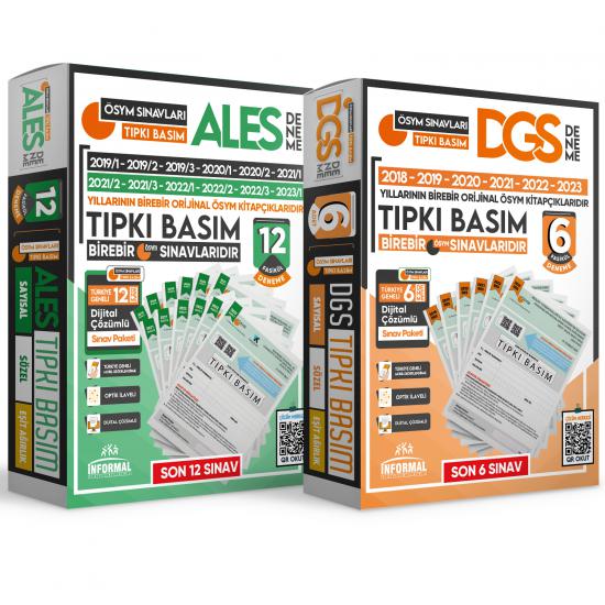 2024 DGS -ALES Tıpkı Basım 2li Dijital Çözümlü Paket Deneme Sınavı