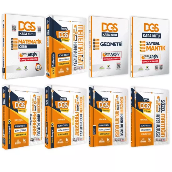 DGSnin Kara Kutusu Konu Özetli Dijital Çözümlü Çıkmış Soru Bankası Altın Paket Set