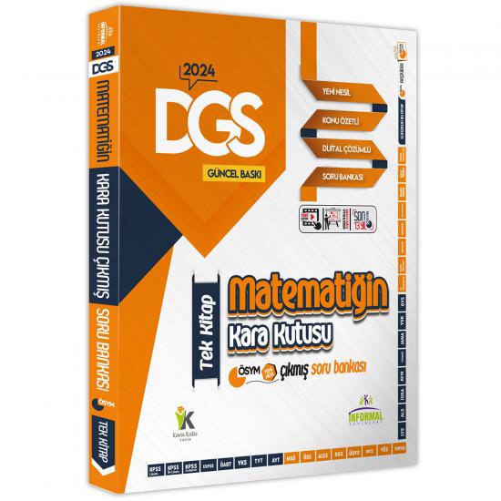 DGS Matematik Kara Kutu TEK KİTAP Dijital Çözümlü Konu Özetli ÖSYM Çıkmış Soru Bankası
