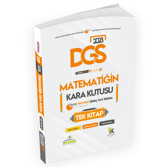 2023 DGS Matematiğin Kara Kutusu TEK KİTAP Dijital Çözümlü Konu Özetli ÖSYM Çıkmış Soru Bankası