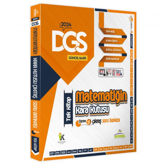 2024 DGS Matematiğin Kara Kutusu TEK KİTAP Dijital Çözümlü Konu Özetli ÖSYM Çıkmış Soru Bankası