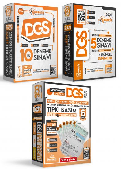 2024 DGS Türkiye Geneli Kurumsal Özgün-Tıpkı Basım 3 Paket Dijital Çözümlü ALTIN Paket Deneme Sınavı