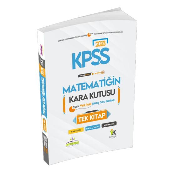 KPSS Matematik Kara Kutu TEK KİTAP Dijital Çözümlü Konu Özetli ÖSYM Çıkmış Soru Bankası