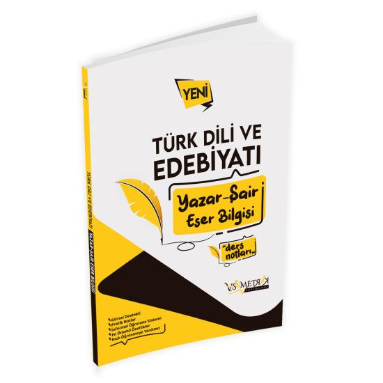 2025 AYT Yeni Baskı Türk Dili Ve Edebiyatı Yazar-şair Eser Bilgisi PRATİK DERS NOTLARI