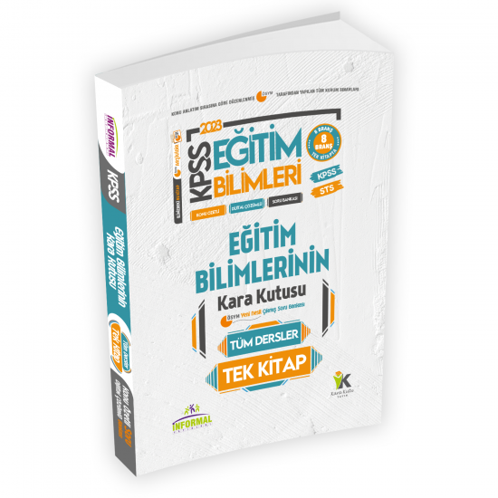 2023 KPSS Eğitim Bilimlerinin Kara Kutusu TÜM DERSLER TEK KİTAP Konu Ö.D.Çözümlü Çıkmış Soru Bankası