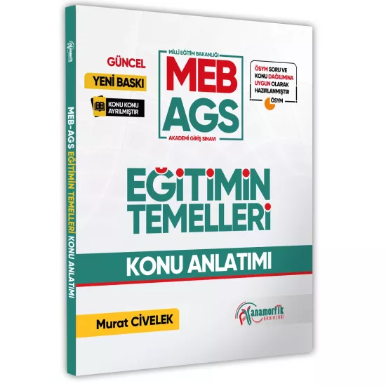 2026 MEB-AGS Eğitimin Temelleri Görsel Destekli Konu Anlatımı Kitabı Yeni Müfredat Güncel Baskı