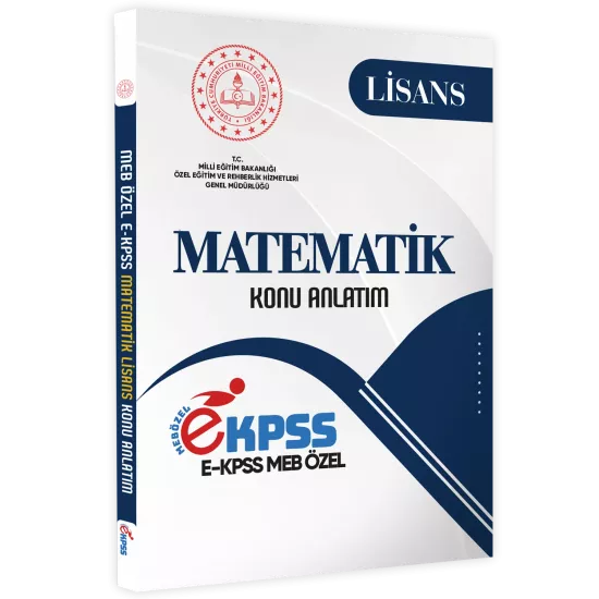 2026 EKPSS Lisans MATEMATİK MEB Özel Konu Anlatımı Kitabı (A4 Boyutlu Renkli Baskı)