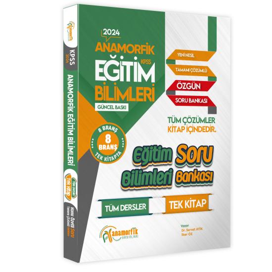 MEB-AGS Eğitim Bilimleri TÜM DERSLER TEK KİTAP Soru Bankası Çözümü İçinde Anamorfik Yayınları