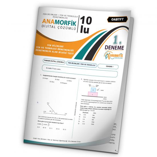 2024 KPSS ÖABT Anamorfik Yayınları Fen Bilimleri Türkiye Geneli D.Çözümlü Deneme 10/1.Kitapçık