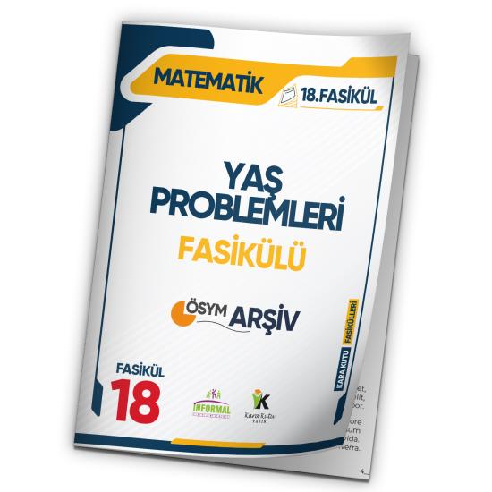 2025 MEB AGS Matematik Yaş Problemleri ÖSYM Çıkmış Soru Bankası Modüler Set Çözümlü 18.Fasikülü