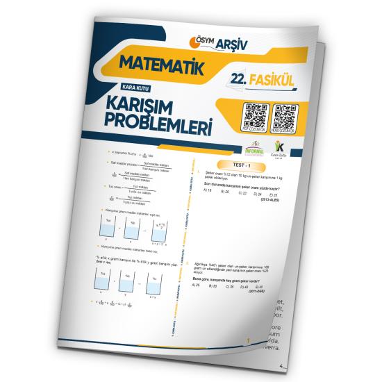 2025 TYT Matematik Karışım Problemleri ÖSYM Çıkmış Soru Bankası Modüler Set Çözümlü 22.Fasikülü
