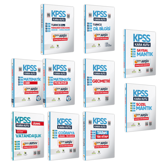 KPSS Kara Kutu Genel Yetenek Genel Kültür Ekonomik Paket Dijital Çözümlü Konu Özetli Çıkmış Soru Bankası