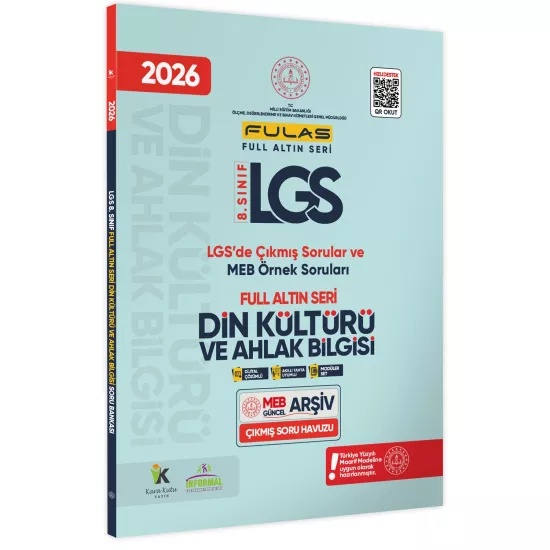 2026 8.Sınıf Full LGS Altın Seri FULAS DİN KÜLTÜRÜ ve AHLAK BİLGİSİ Çıkmış Soru Bankası Modüler Set