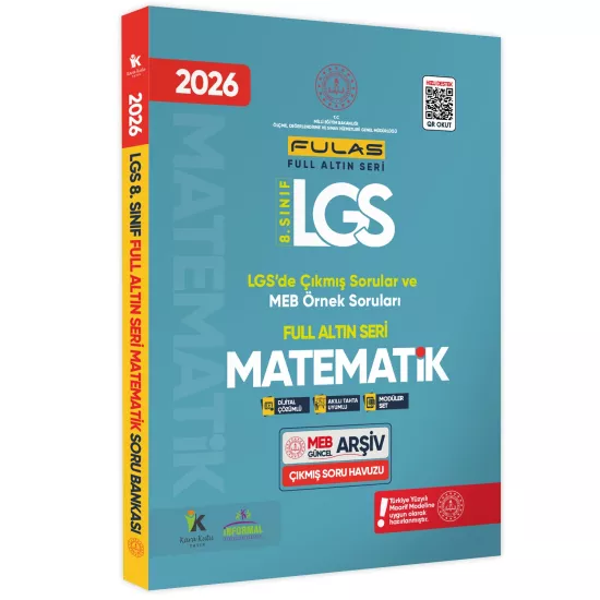 2026 8.Sınıf Full LGS Altın Seri (FULAS) MATEMATİK MEB Çıkmış Soru Bankası Modüler Seti Çözümlü