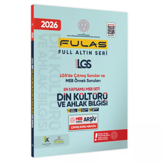 2026 8.Sınıf Full LGS Altın Seri FULAS DİN KÜLTÜRÜ ve AHLAK BİLGİSİ Çıkmış Soru Bankası Modüler Set