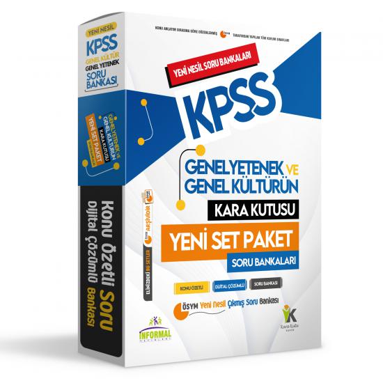 KPSS Genel Yetenek Genel Kültür KARA KUTU Yeni Set PAKET Konu Özetli ÇÖZÜMLÜ SORU BANKASI