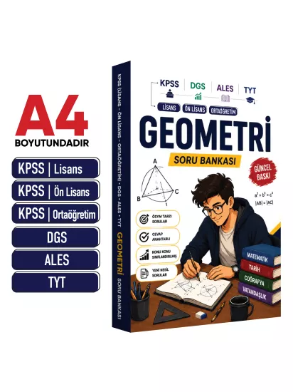 GEOMETRİ Anamorfik Soru Bankası KPSS-DGS-ALES-TYT ÖSYM Tarzı Yeni Nesil Çözümlü Sorular GÜNCEL BASKI