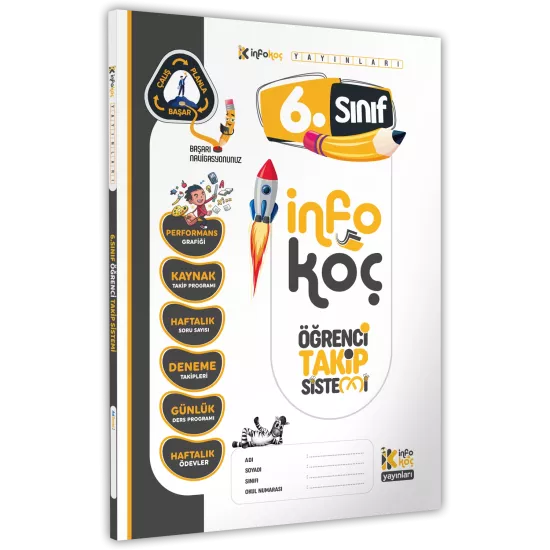 2026 6.Sınıf İnfoKoç Yayınları Öğrenci Takip Sistemi (40 Haftalık, Detaylı, Konu Soru Video Takip)